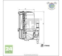Filtro Carburante Febi Gasolio per JAGUAR E-PACE LAND ROVER RANGE EVOQUE DISCOV
