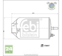 Filtro Carburante Febi Gasolio per MAN TGE VW CRAFTER GRAND