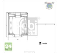 Filtro Carburante Febi Gasolio per MERCEDES SPRINTER 311 308