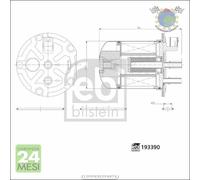 Filtro Carburante Febi Gasolio per RENAULT TRAFIC MASTER
