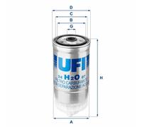 Filtro Carburante Fiat / Kia UFI - 24.H2O.07