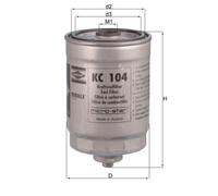 Filtro Carburante Filtro A Vite 80Mm MAHLE Per VOLVO S60 I (384)