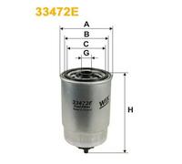 Filtro carburante Filtro ad avvitamento 33472E WIX FILTERS per IVECO RENAULT