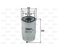 Filtro carburante Filtro ad avvitamento 587715 VALEO per VW AUDI SKODA