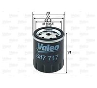 Filtro carburante Filtro ad avvitamento 587717 VALEO per MERCEDES-BENZ PUCH