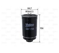 Filtro carburante Filtro ad avvitamento 587759 VALEO per JEEP DODGE CHRYSLER