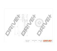 Filtro carburante Filtro ad avvitamento DP1110.13.0112 Drve+ per VOLVO S80 I