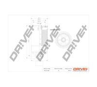 Filtro carburante Filtro ad avvitamento DP1110.13.0261 Drve+ per PEUGEOT FIAT