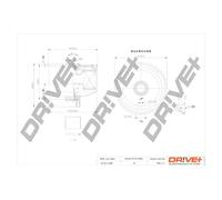 Filtro carburante Filtro ad avvitamento DP1110.13.0266 Drve+ per LAND ROVER