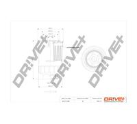 Filtro carburante Filtro ad avvitamento DP1110.13.0308 Drve+ per MAZDA CX-7 5 3