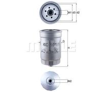 Filtro carburante Filtro ad avvitamento KC 101/1 KNECHT per HYUNDAI KIA