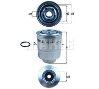 Filtro carburante Filtro ad avvitamento KC 256D MAHLE per HONDA FR-V CR-V III