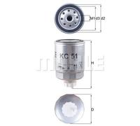 Filtro carburante Filtro ad avvitamento KC 51 KNECHT per CITROËN FIAT PEUGEOT