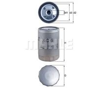 Filtro carburante Filtro ad avvitamento KC 6 MAHLE per IVECO NEOPLAN ASTRA ERF