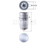 Filtro carburante Filtro ad avvitamento KC 69 KNECHT per AUDI VW VOLVO