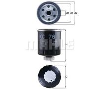 MAHLE Filtro carburante KC63/1D