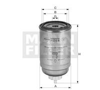 Mann Filter Filtro carburante PL 9100 ad avvitamento per applicazioni fuoristrada