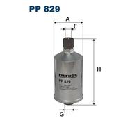 Filtro carburante Filtro ad avvitamento PP 829 FILTRON per ALFA ROMEO FIAT SAAB
