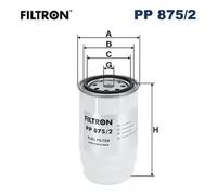 Filtro carburante Filtro ad avvitamento PP 875/2 FILTRON per HYUNDAI KIA