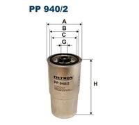 Filtro carburante Filtro ad avvitamento PP 940/2 FILTRON per BMW LAND ROVER MG