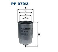 Filtro carburante Filtro ad avvitamento PP 979/3 FILTRON per HYUNDAI KIA