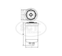 Filtro carburante Filtro ad avvitamento ST 6082 SCT - MANNOL per LAND ROVER