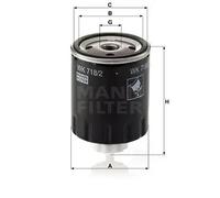 Filtro carburante Filtro ad avvitamento WK 718/2 MANN-FILTER per RENAULT VOLVO