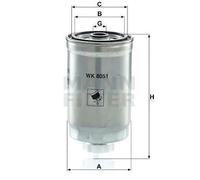 Filtro carburante Filtro ad avvitamento WK 8051 MANN-FILTER per FIAT JEEP LANCIA