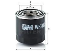 Filtro carburante Filtro ad avvitamento WK 812 MANN-FILTER per DAIHATSU TAFT