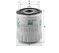 Filtro carburante Filtro ad avvitamento WK 817/3 x MANN-FILTER per MERCEDES-BENZ