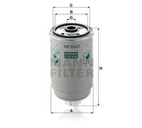 Filtro carburante Filtro ad avvitamento WK 842/2 MANN-FILTER per ALFA ROMEO OPEL