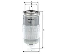 Filtro carburante MANN-FILTER WK 845/1
