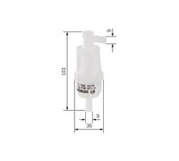 Filtro carburante Filtro per condotti/circuiti 0 450 904 077 BOSCH per SSANGYONG