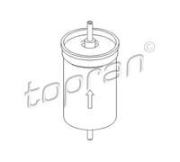Filtro carburante Filtro per condotti/circuiti 301 661 TOPRAN per FORD ESCORT V