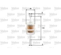 Filtro carburante Filtro per condotti/circuiti 587011 VALEO per AUDI VW FIAT NSU