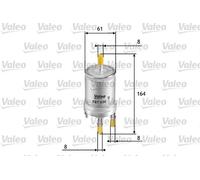 Filtro carburante Filtro per condotti/circuiti 587030 VALEO per VW SKODA AUDI