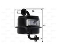 Filtro carburante Filtro per condotti/circuiti 587051 VALEO per SUZUKI