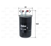 Filtro carburante Filtro per condotti/circuiti 587108 VALEO per MITSUBISHI