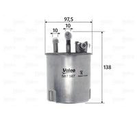 Filtro carburante Filtro per condotti/circuiti 587567 VALEO per NISSAN CABSTAR