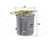 Filtro carburante Filtro per condotti/circuiti 587579 VALEO per NISSAN