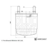 BLUE PRINT ADBP230057 Filtro carburante