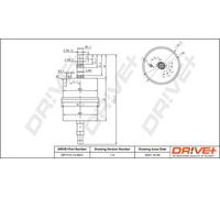 Filtro carburante Filtro per condotti/circuiti DP1110.13.0001 Drve+ per RENAULT