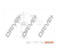 Filtro carburante Filtro per condotti/circuiti DP1110.13.0019 Drve+ per VW SEAT