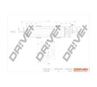 Filtro carburante Filtro per condotti/circuiti DP1110.13.0059 Drve+ per BMW 3