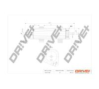 Filtro carburante Filtro per condotti/circuiti DP1110.13.0079 Drve+ per AUDI Q7