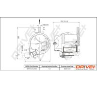 Filtro carburante Filtro per condotti/circuiti DP1110.13.0100 Drve+ per PEUGEOT