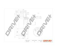 Filtro carburante Filtro per condotti/circuiti DP1110.13.0116 Drve+ per DACIA