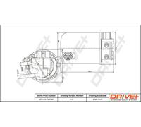 Filtro carburante Filtro per condotti/circuiti DP1110.13.0162 Drve+ per NISSAN