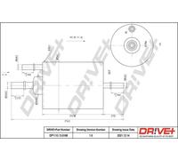 Filtro carburante Filtro per condotti/circuiti DP1110.13.0188 Drve+ per AUDI