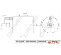 Filtro carburante Filtro per condotti/circuiti DP1110.13.0189 Drve+ per AUDI